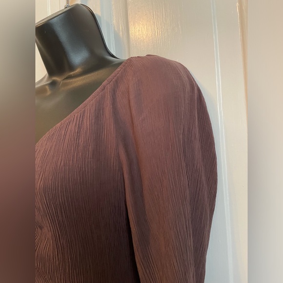 157- Brown V Neck Tiered Maxi Dress - Picture 5 of 12